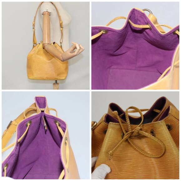 LOUIS VUITTON Epi Petit Noe Shoulder Bag Yellow - Picture 15 of 15